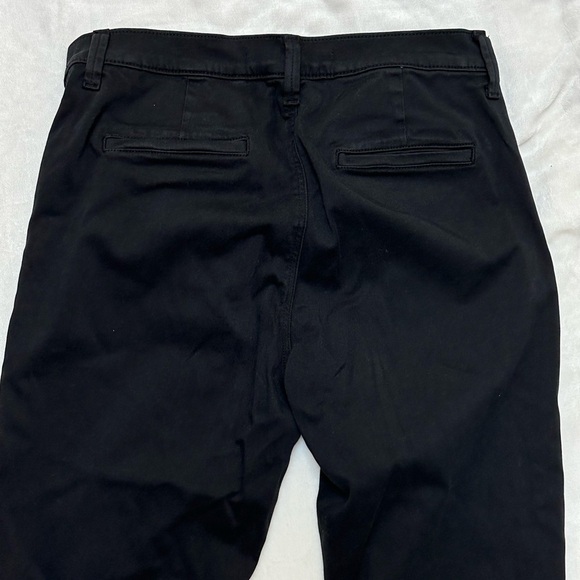 J Brand Jogger Pants Elastic Cuffs Zipper Fly & Button Close Ankle Zipper Black - Picture 7 of 11